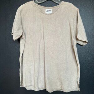 Vintage Flax Blouse – Sand - M
